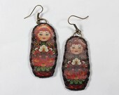 Russian Matryoshka Doll Earrings