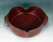 Rust Red Small Heart Shaped Casserole Handthrown Stoneware Pottery 6