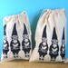 Produce Bags Gnomes - reusable bags farmers market bag draw string bags Indie Housewares green gifts