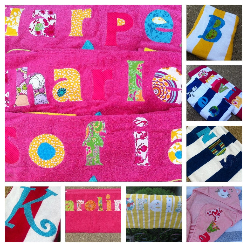 Personalized beach towel