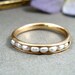 petite pearl stack ring ... 14k gold fill