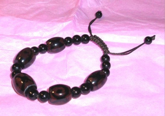 Red Tiger Eye Beaded  Bracelet