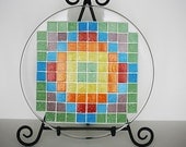 Mosaic Glass Plate Quilt Vitreous Glass