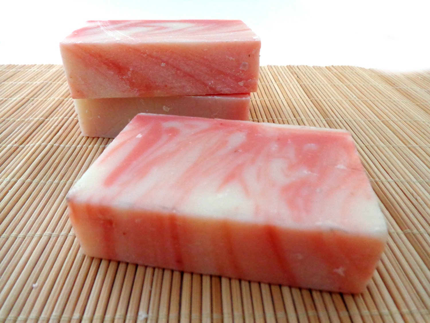 Candy Cane Handmade Soap - Shea Butter - Aloe Juice