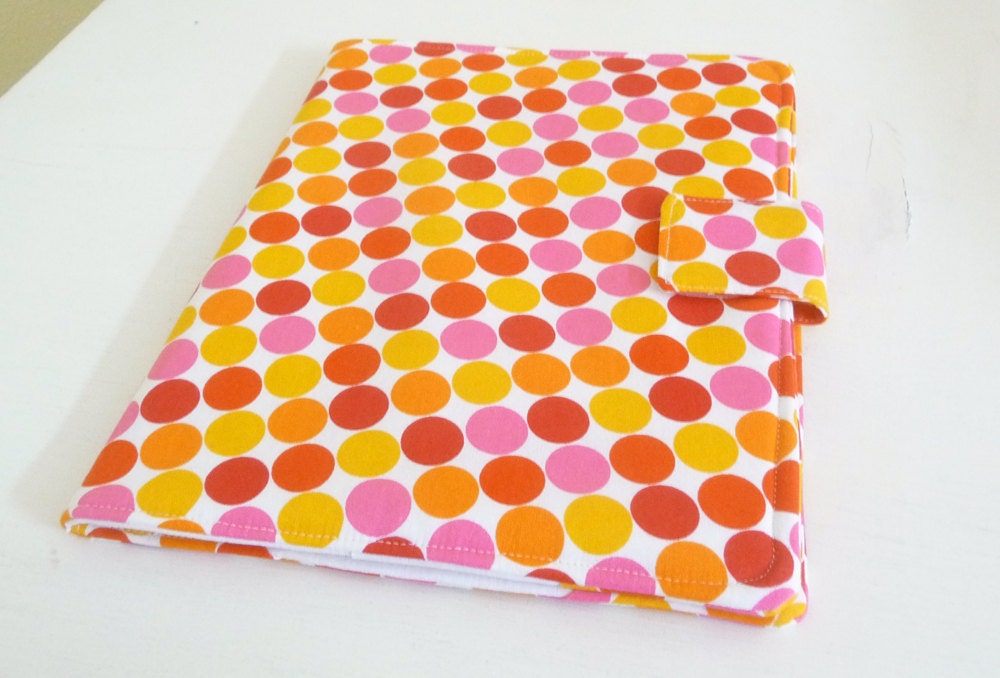 Bright Polka Dot Cover for iPad, Kindle, Nook, Kobo Devices, Made to order