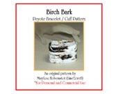 Peyote Bracelet Pattern ... BIRCH BARK ... Nature Lover . Trees . Realism . PDF . Black . White . Gray . Realistic . 3 for 2