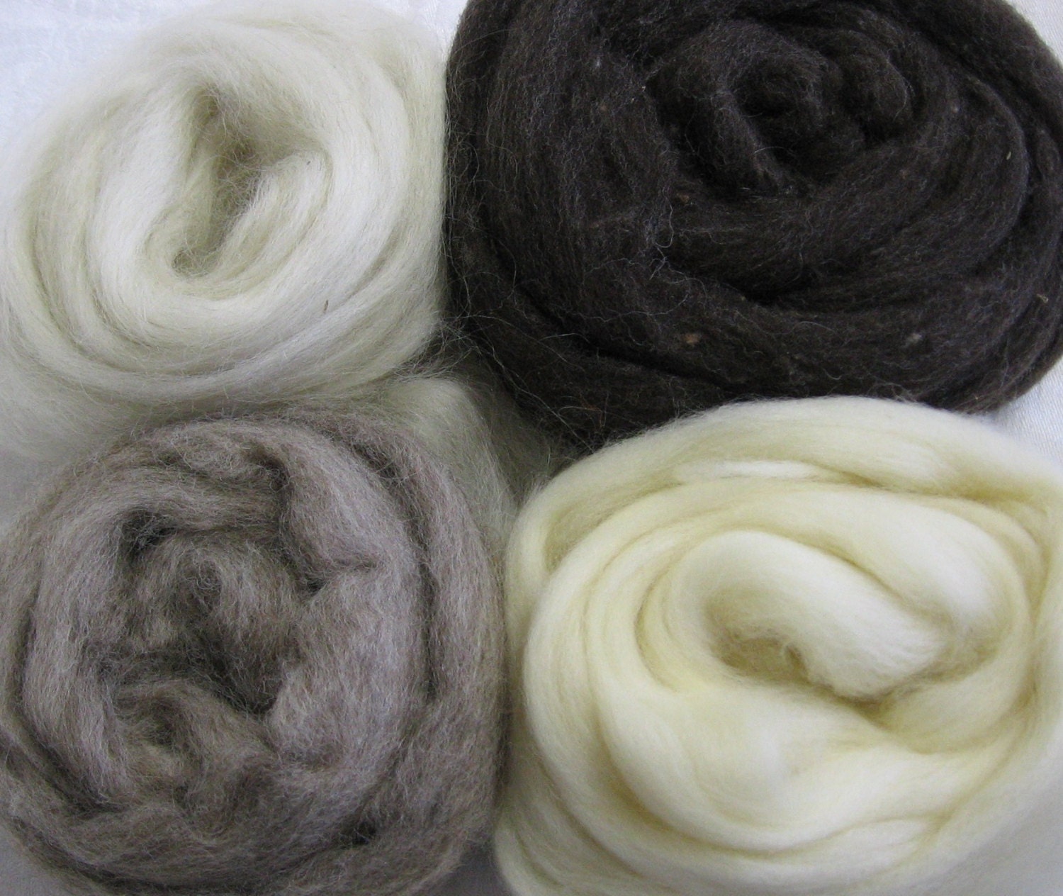 Natural Colors Roving Sampler Pack - Felter's Paintbox - Free Domestic Shipping