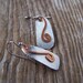 Mixed Metal Dangles - recycled copper and aluminum, recycled/upcycled earrings, hand forged earrings