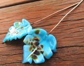 Ocean Blue Leaf Headpins