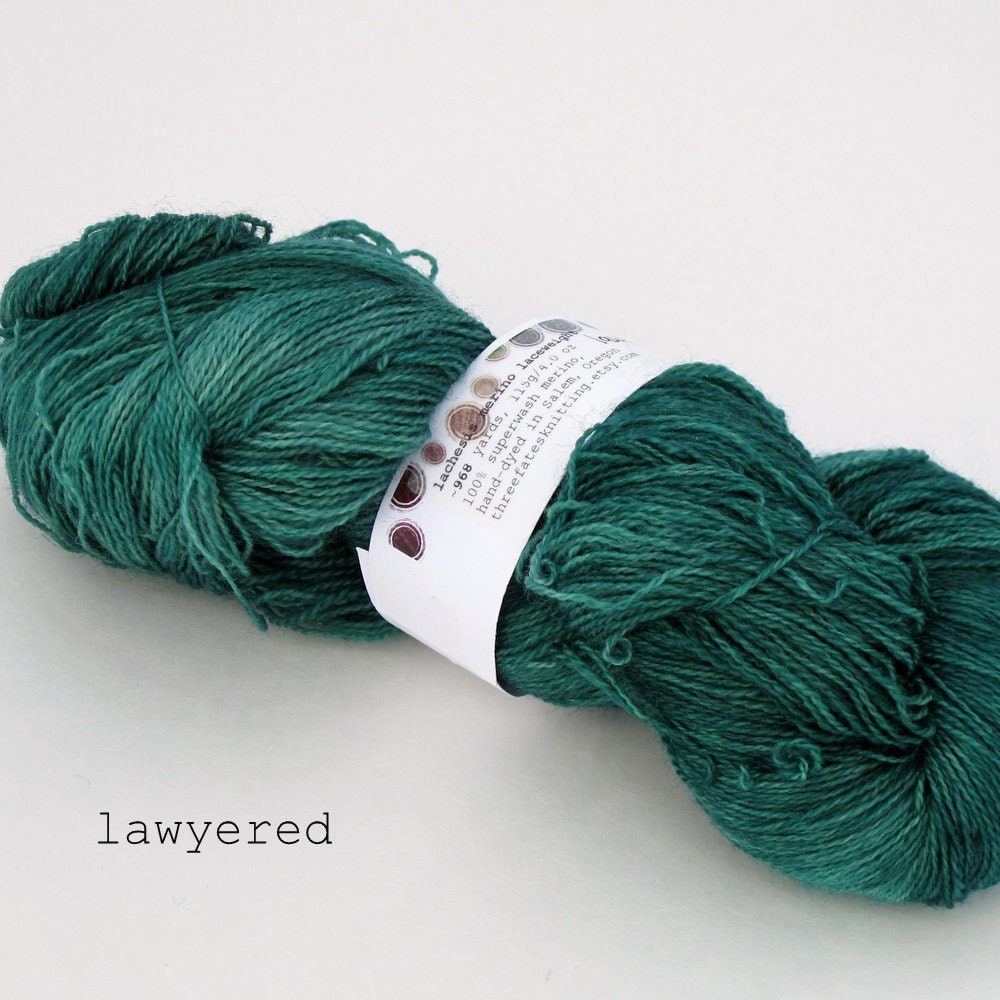 lawyered - lachesis merino laceweight (in stock)