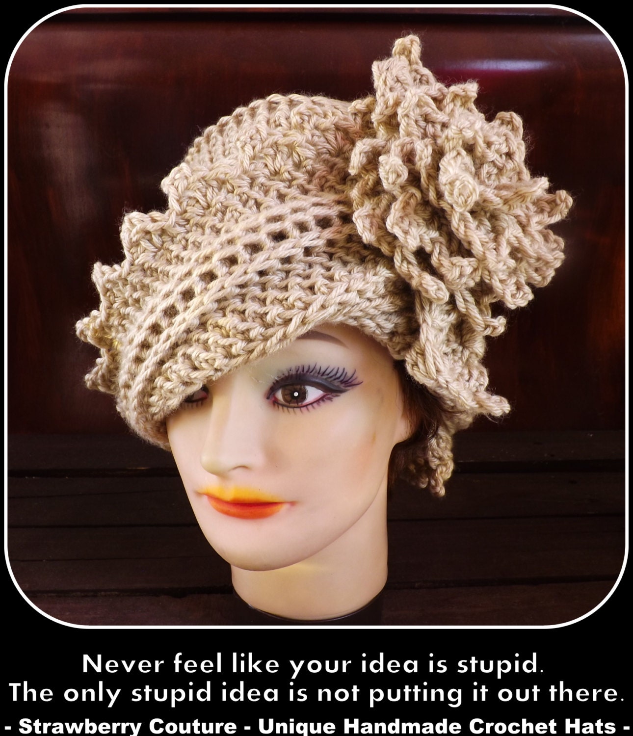 Instant Download Crochet Pattern - Crochet Hat Pattern PDF for the Lauren Cloche Hat - Permission To Sell