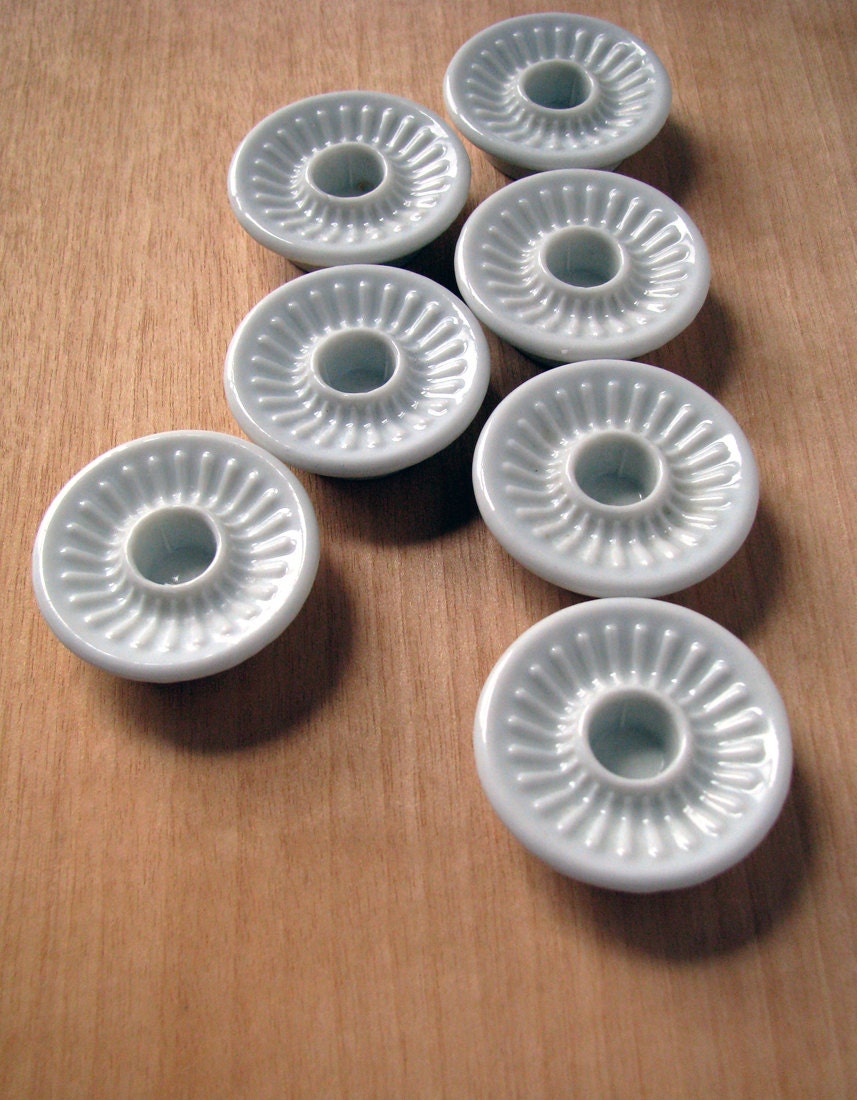 Candle Holders (7) - Danish Modern - Vintage - Ceramic