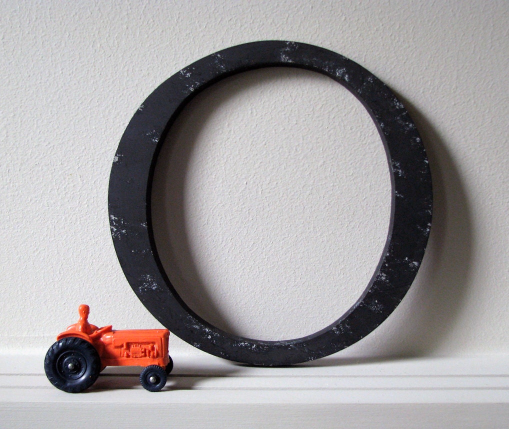 Letter O - Cast Aluminum Store Sign - Vintage