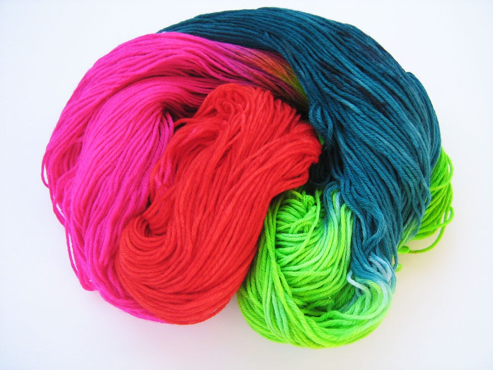 Hysterical Yarns Carnival Hand Dyed Yarn