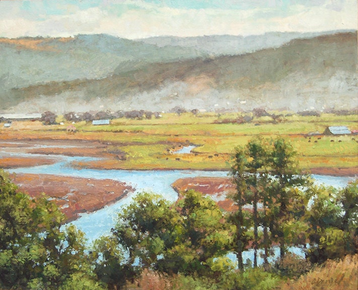 Winter Slough paintng by Andrew Daniel