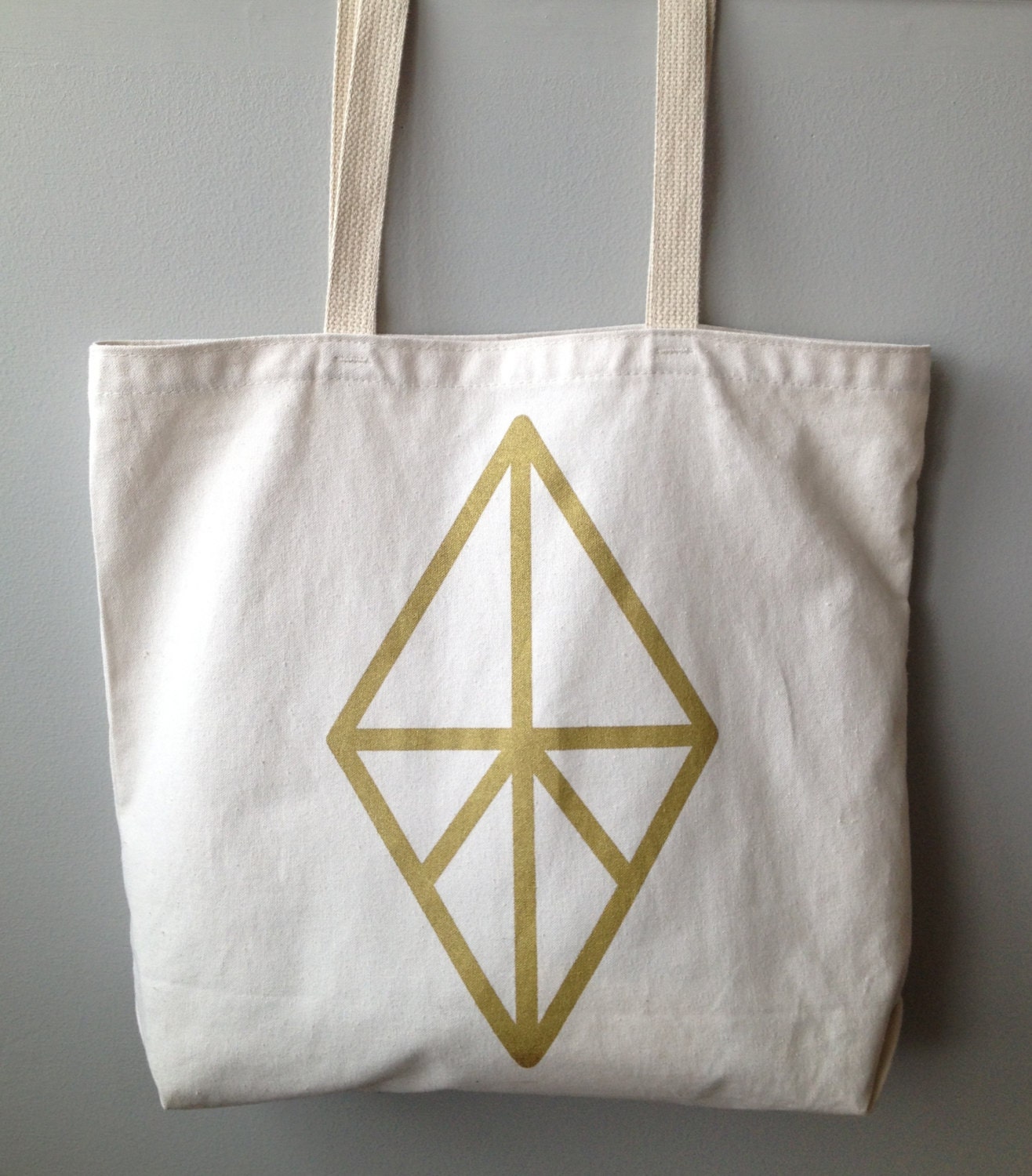 Diamond Tote Bag- Recycled Cotton