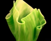 Vase Candle - Spring Green Translucent Glass Vase