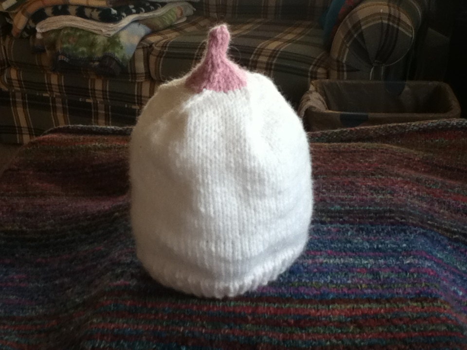 Knitted Boob Cap for Babies