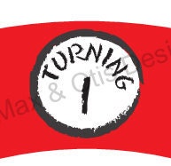 Printable Dr. Seuss TURNING 1 downloadable  PDF - custom design