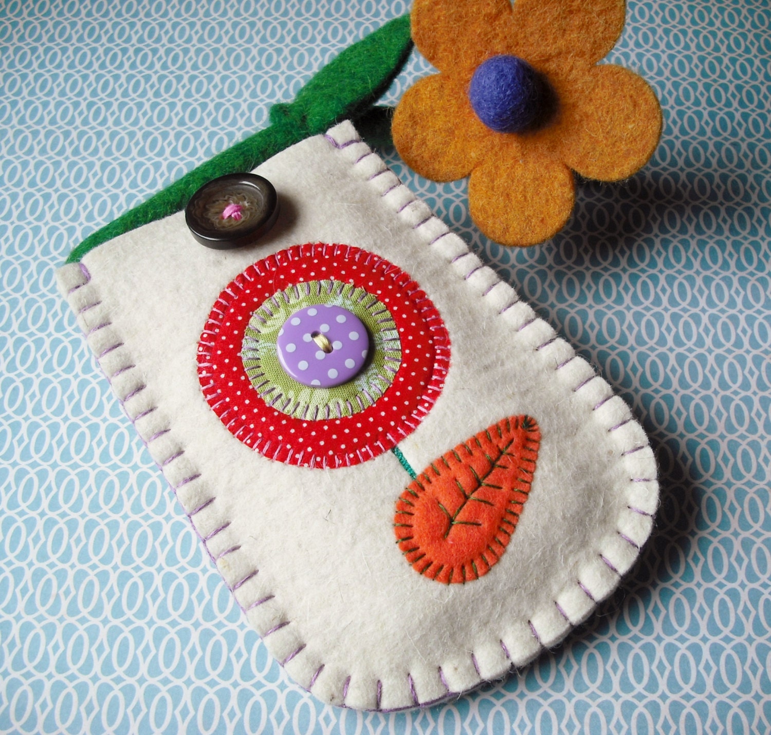 Lollipop Flower Felt Phone Case