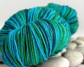 Dyed to Order - Merino Wool Silk Hand Dyed Knitting Yarn - Fingering Weight, Variegated, 440yds - Pavo