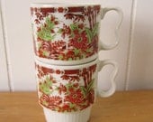 vintage mug set Japan