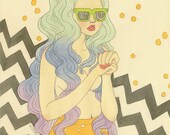The static in front of your dreams - 8x10 matte giclee print