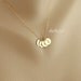 Custom FOUR GOLD Initial Necklace, Monogram Necklace, Anniversary, Sister, Child, Best Friends, Grandma, Mother's Jewelry, Family Necklace