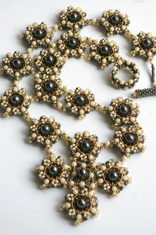 Hoarder of Beauty Beaded Necklace Pattern Using Gumdrop Beads