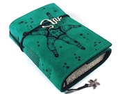 Starfish, Journal, Leather, Handmade, Suede, Diary