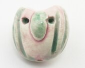Pastel Owl Porcelain Bead