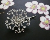 supernova bobbypin - vintage rhinestones