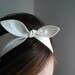 Topknot Headband - Cute Retro Style - Natural Vanilla/White