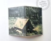 Passport Cover - vintage army tent camping