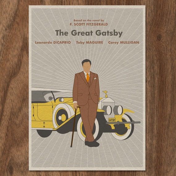 The Great Gatsby 16x12 Minimalist Movie Poster Print