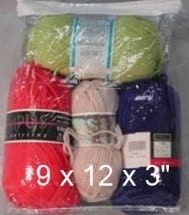 Plastic Zipper Storage Project Bags Clear 9"x12"x3"