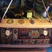 Carpet Bag in antique rug, natural leather