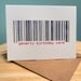 Generic Birthday Card: Barcode letterpress card and envelope (A2 Size)