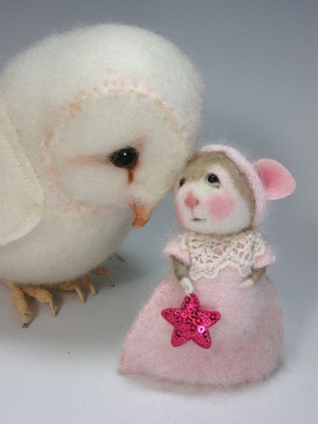 Dressed Mouse/Bunny Class Needle Felting Needle Felted Animal Class to create BOTH the Bunny and Mouse Barby Anderson