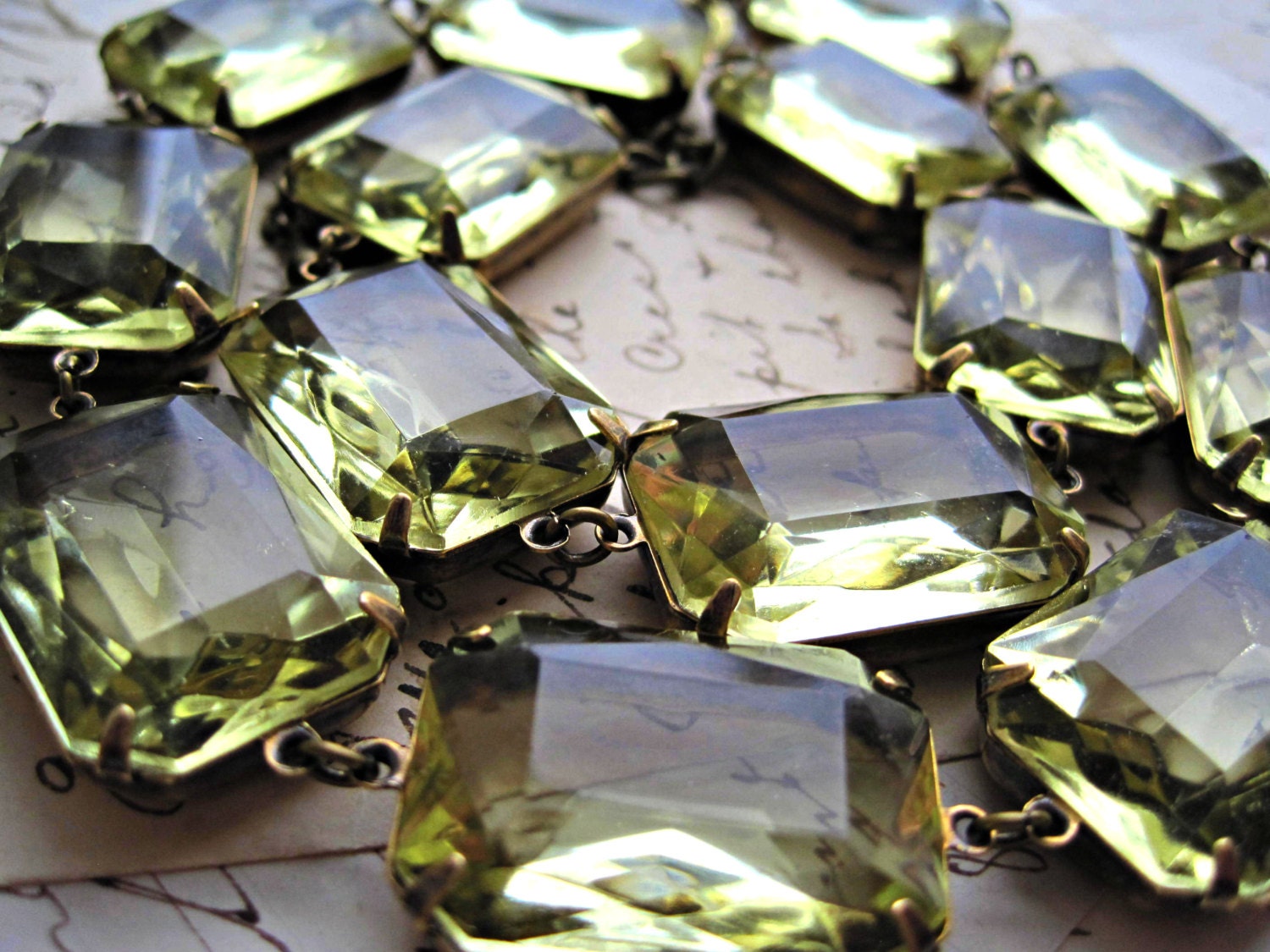Jonquil Dreamy. pale yellow chunky statement necklace