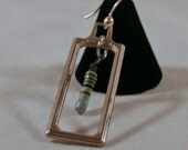 Unzipped Recycled Zipper Pull Earrings