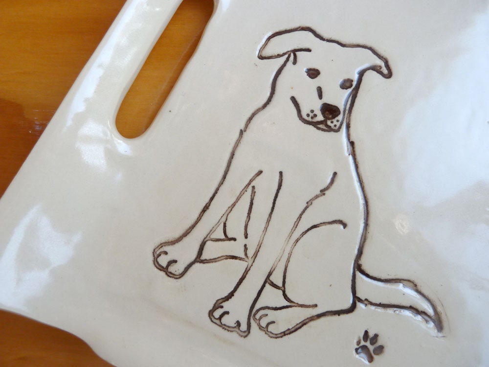 Bailey-ware Platter with Handles - Sitting Bailey