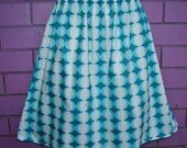 Retro Blue Cats Eye Aline Skirt Size Large