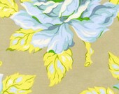 Heather Bailey Nicey Jane Collection Hello Roses Dove Cotton Fabric by the yard Large Floral Vintage Style