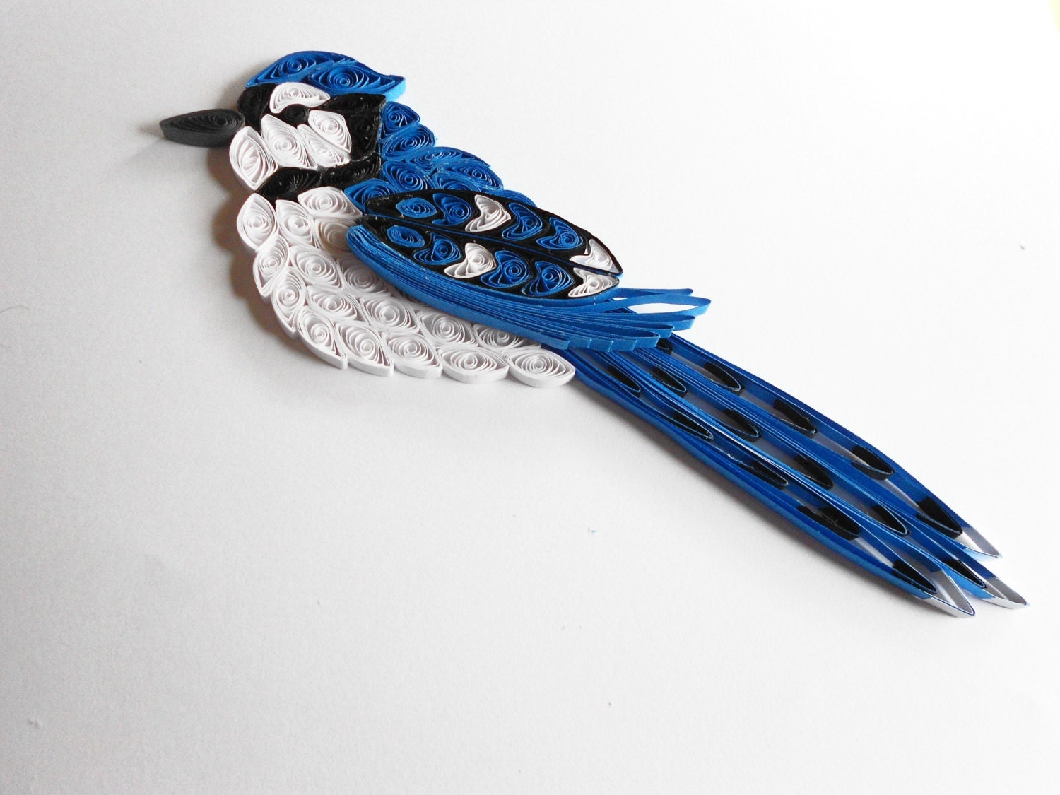 Quilled Blue Jay Ornament