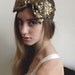 IN STOCK Antique Gold Sequin Hair Bow