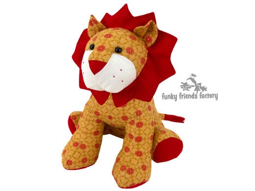 LION Pattern -  Plush Toy sewing pattern PDF
