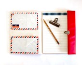 Airmail Letter Set in Red Porfolio