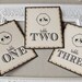 Wedding Table Numbers Rustic Woodland Doe and Buck