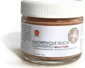 Organic Refining Micro Cleanser Scrub Polish. Sandalwood, Rose and Silica. All Skin Types, Sensitive. Natural Organic Skin Care. Vegan.